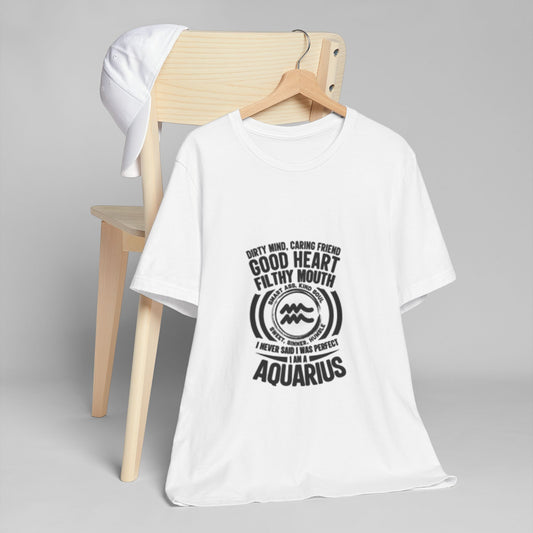 Aquarius Good Heart Filthy Mouth Unisex T-Shirt